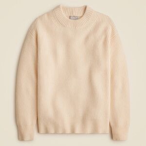 J Crew ribbed cashmere oversized sweater